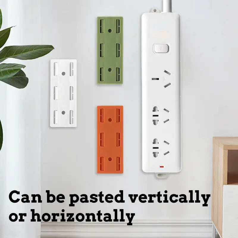 Power Strip Holder - No-Drill Adhesive Mount For A Clean Cable-Free Space