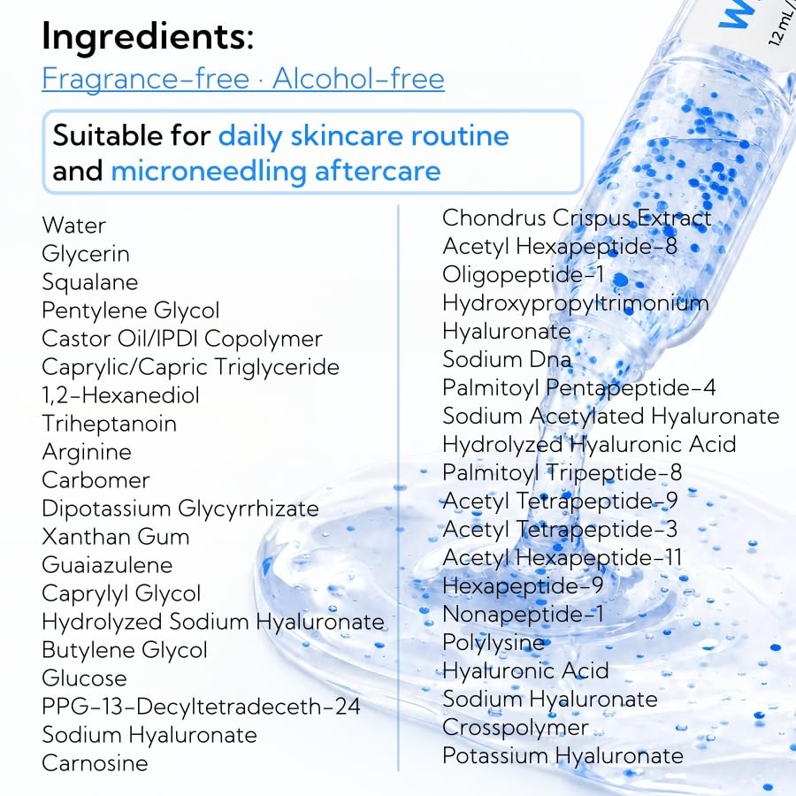 Plumping Serum - 8D Hyaluronic Acid + PDRN Blue Beads For Deep Hydration & Glass Skin Glow