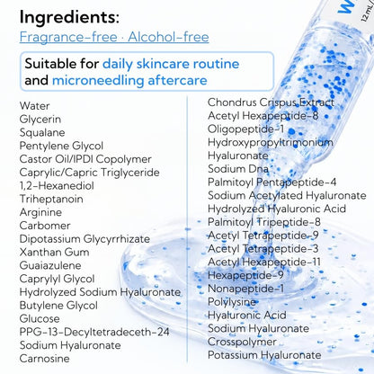 Plumping Serum - 8D Hyaluronic Acid + PDRN Blue Beads For Deep Hydration & Glass Skin Glow