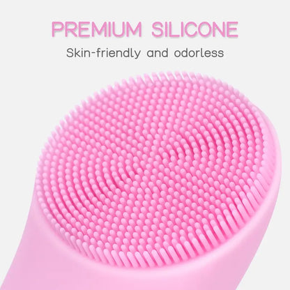 Heatable Facial Cleansing Brush - 5 Vibration Levels & 40°C Warming Massage For Deeper Cleansing