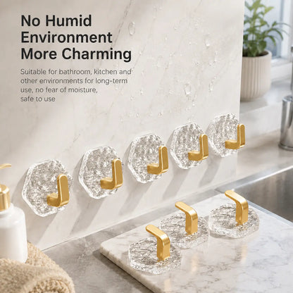 Self-Adhesive L Hooks - Strong No-Drill Hold For Easy Organization