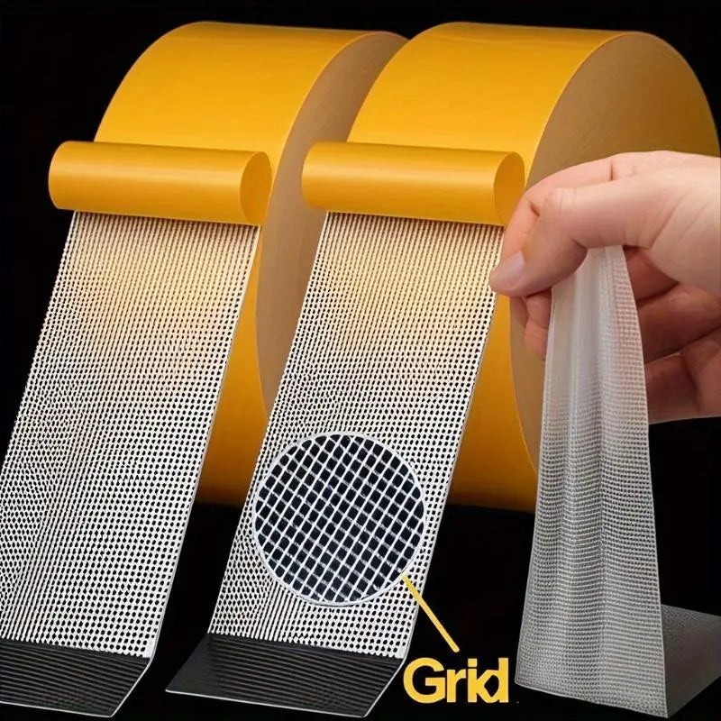 Heavy-Duty Double-Sided Tape - Fiberglass Reinforced Grip For Fast Home Fixes