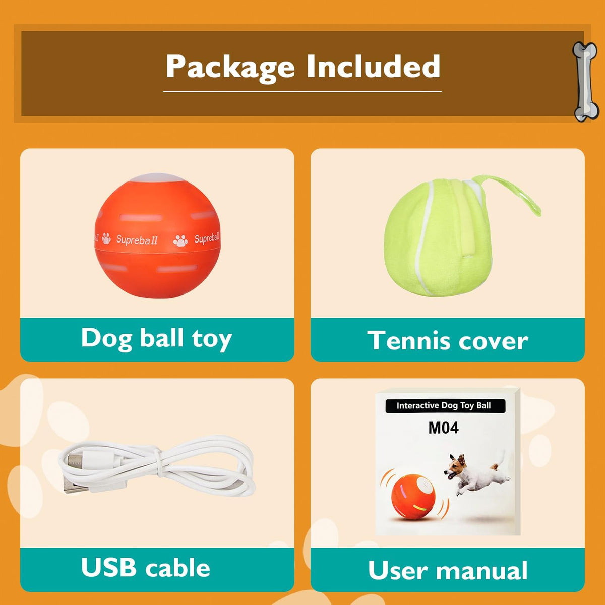 Interactive Dog Ball - Motion Activated Play For Endless Fun & Engagement