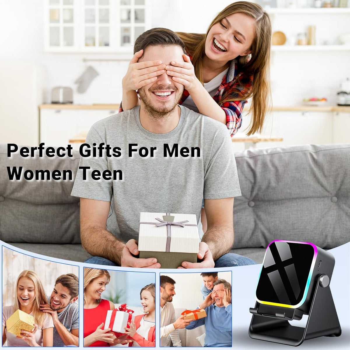 5-in-1 Smart Audio Dock - Wireless Induction Sound Amplification For Hands-Free Entertainment