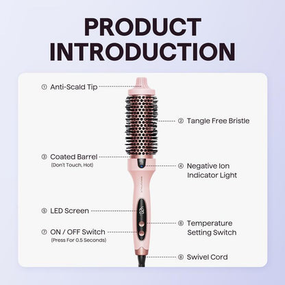 Thermal Styling Brush – Ionic Heat for Smooth, Voluminous Blowouts