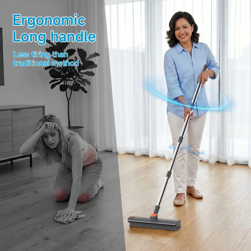 3-In-1 Rotating Floor Scrubber – Brush, Scrub & Squeegee For Effortless Cleaning