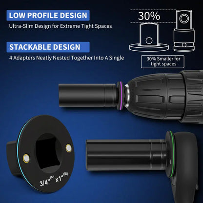Low Profile Socket Adapter Set - Built For Tight Spaces
