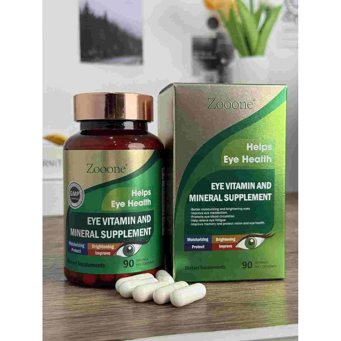 Eye Vitamin Supplement - 6-Nutrient Lutein Support For Daily Vision Comfort