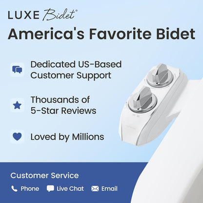 🚽 Bidet Toilet Seat Attachment - Dual Nozzle Water Cleaning System For A Cleaner, Fresher Bathroom Experience