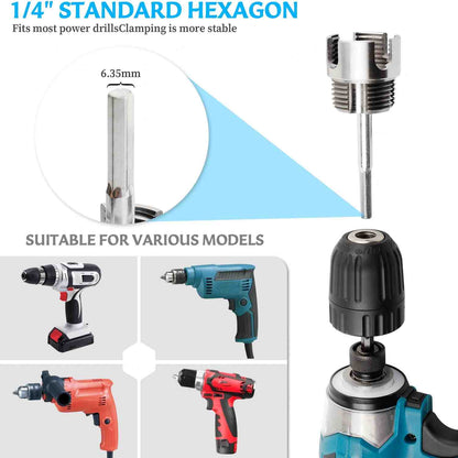 PVC Pipe Threading Tool - Drill-Powered Internal & External Threads For Faster Repairs