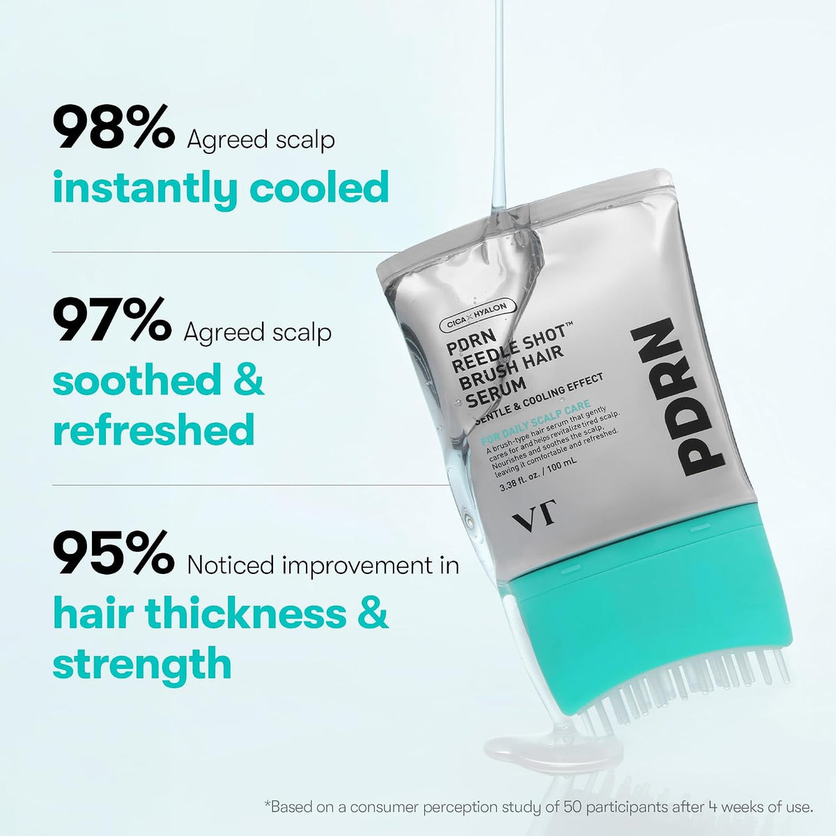 Scalp Serum Brush - PDRN Root Care For Fuller-Looking Hair