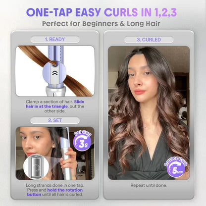 Effortless Auto-Rotating Airflow Curler & Straightener