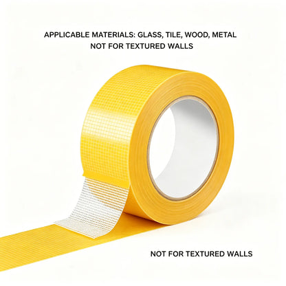Heavy-Duty Double-Sided Tape - Fiberglass Reinforced Grip For Fast Home Fixes