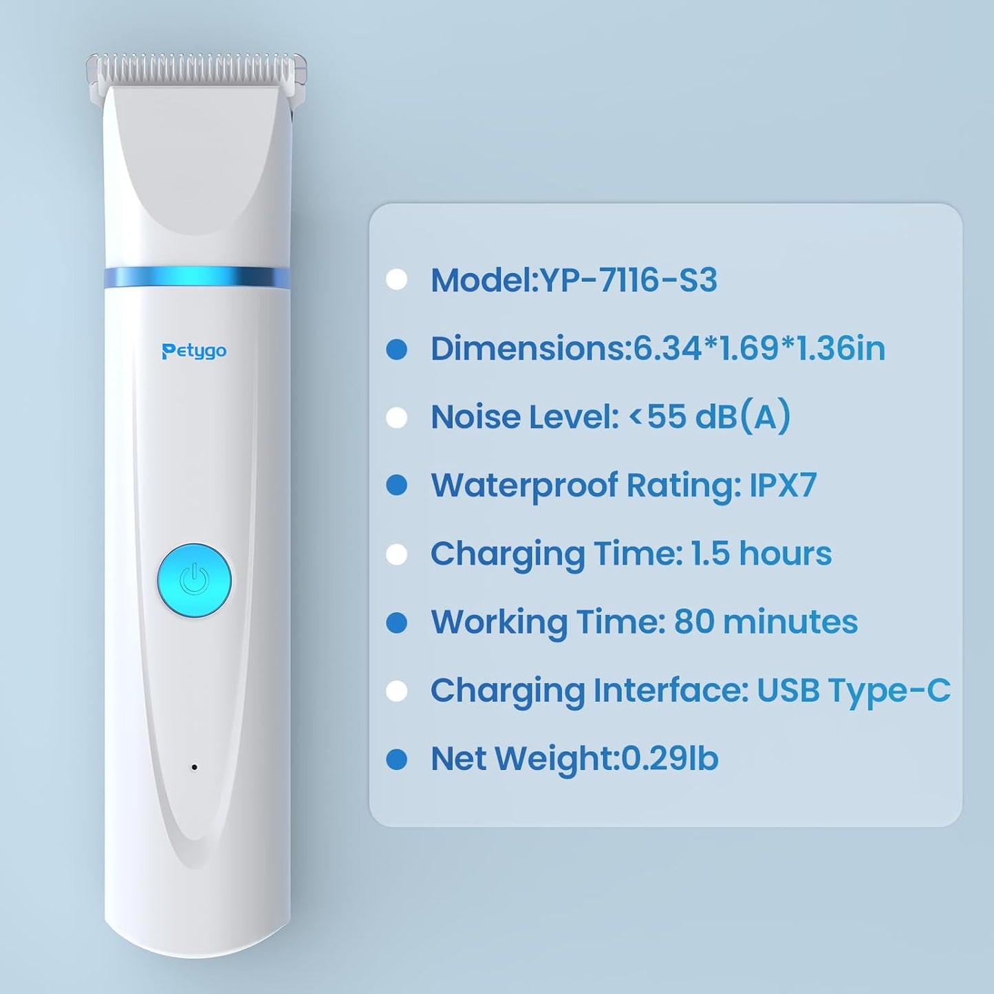 The Professional 2-in-1 Pet Hair Clipper & Nail Grinder Set