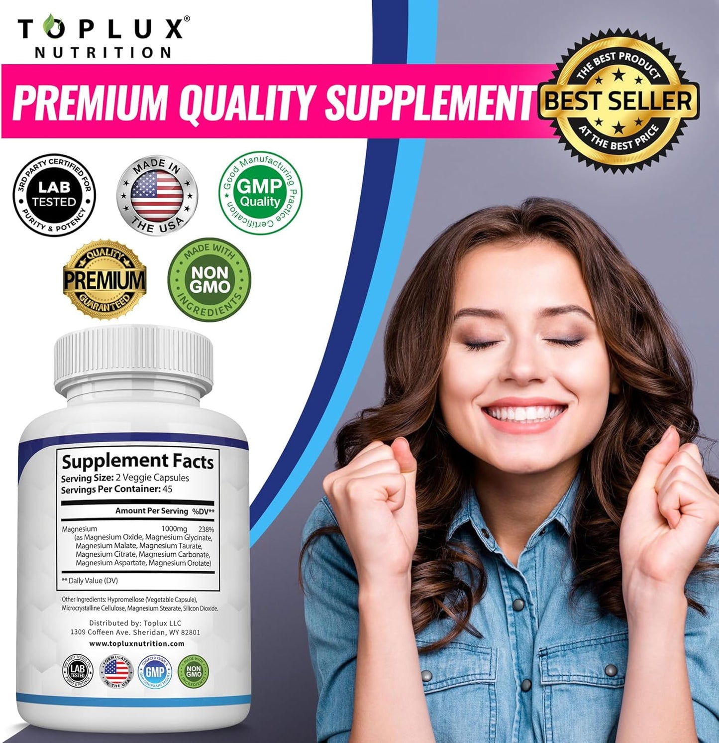 Ultimate 8-in-1 Magnesium Complex for Daily Vitality and Deep Relaxation