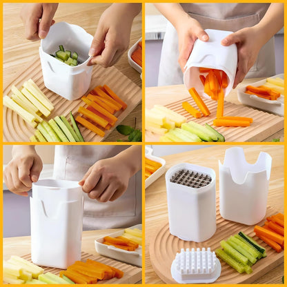 Effortless French Fry & Veggie Cutter: Perfect Uniform Sticks in One Press