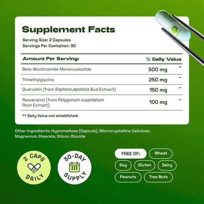 NMN Supplement - 4-In-1 Cellular Wellness Formula For Daily Energy Support