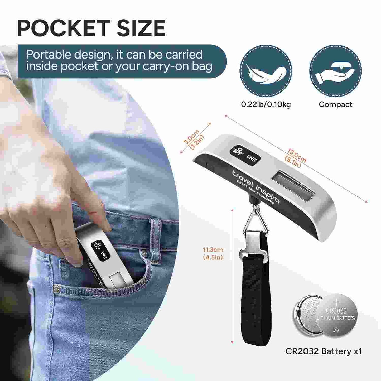 Never Pay Overweight Baggage Fees Again With This Ultra-Precise Digital Luggage Scale