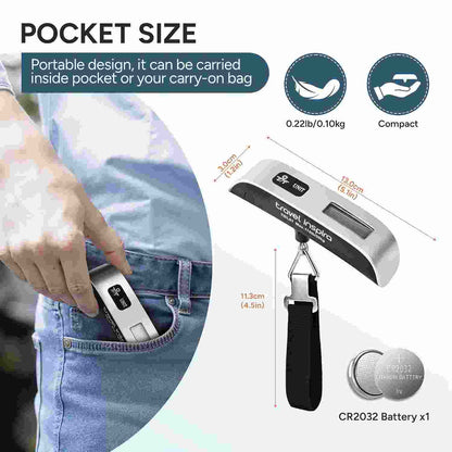 Never Pay Overweight Baggage Fees Again With This Ultra-Precise Digital Luggage Scale