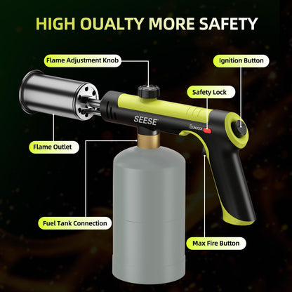 Outdoor Torch(not include gas tank) - One-Touch Flame Control For Faster Fire Starting