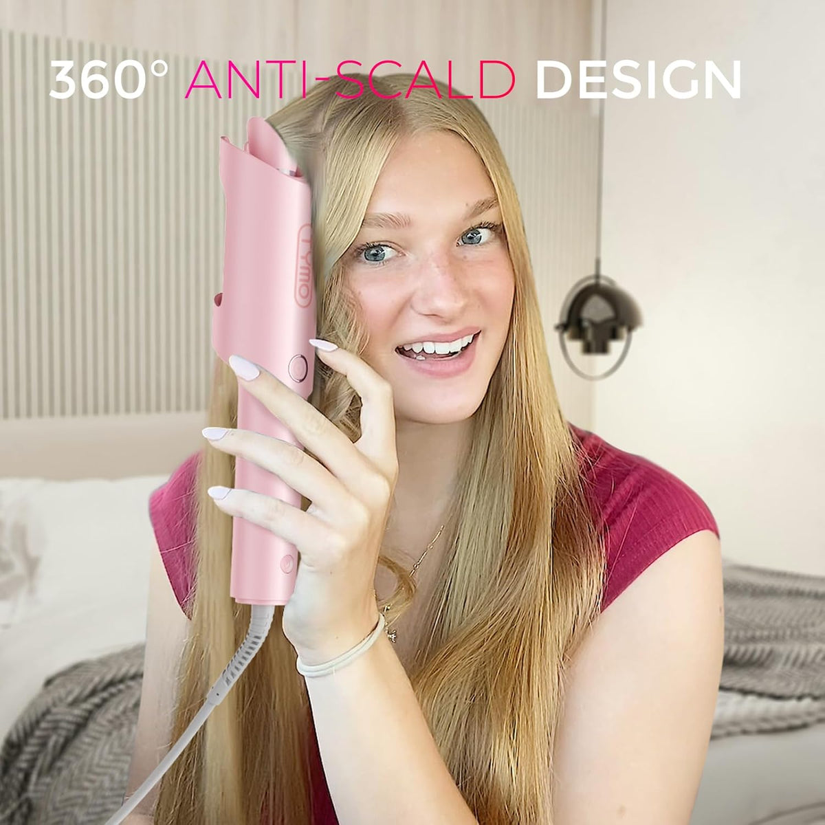 Automatic Rotating Curling Iron – Ceramic Ionic Styling for Effortless Bouncy Curls
