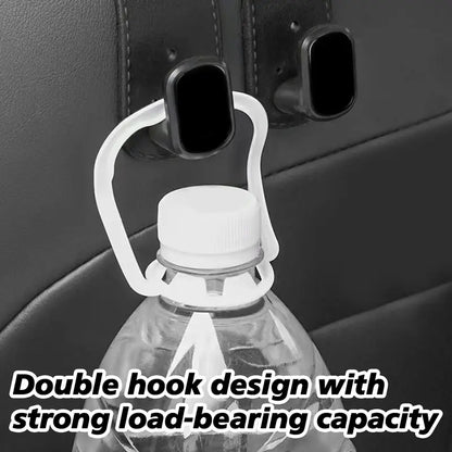 Car Seat Headrest Hooks - Double Hook Design For A Cleaner, Clutter-Free Car