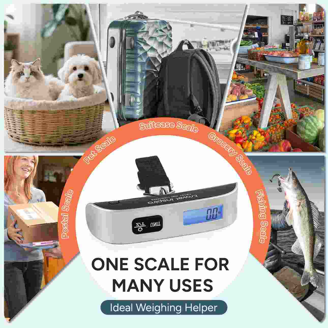 Never Pay Overweight Baggage Fees Again With This Ultra-Precise Digital Luggage Scale