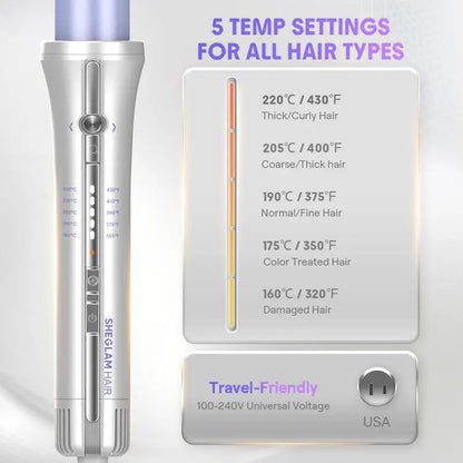 Effortless Auto-Rotating Airflow Curler & Straightener