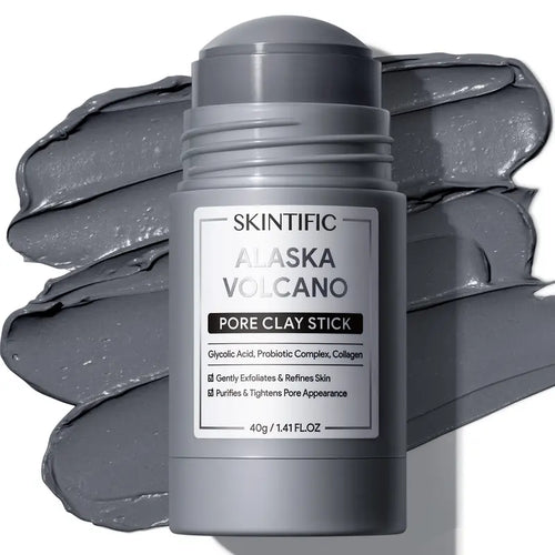 Clay Mask Stick – Volcanic Ash Mess-Free Application For Deep Pore Purifying & Blackhead Removal