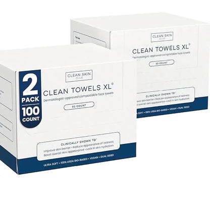Bio-Based Face Towels – Micro-Weave Dry Wipes For Clean, Glowing Skin