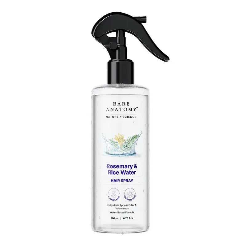 Hair Growth Spray – Premium Rosemary & Rice Water Blend For Rapid Thickness & Zero Grease