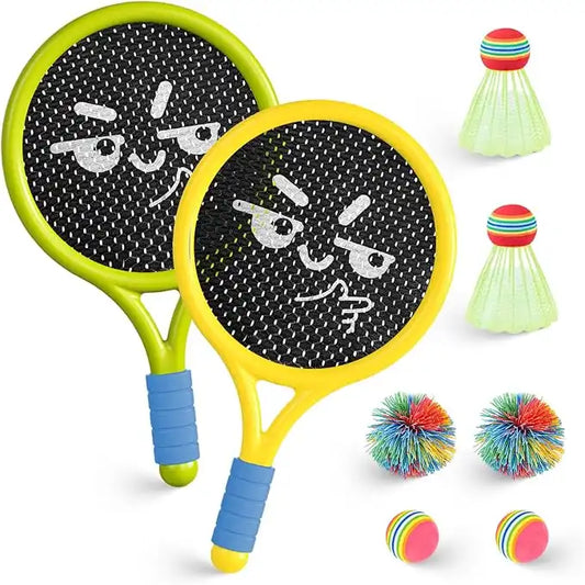 Quiet Racket Toy Set – Soft Foam Edges & Silent Bounce for Indoor Play