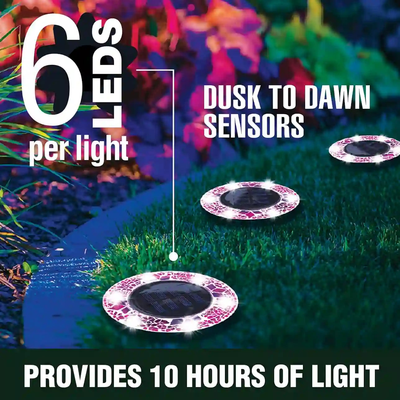 Mosaic Disk Lights – Solar Stained Glass For Stunning Garden Illumination