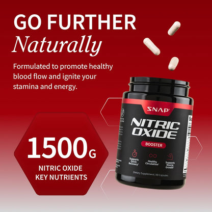 Supercharge Your Blood Flow for Ultimate Stamina and Muscle Pumps —— Nitric Oxide Booster for Men & Women