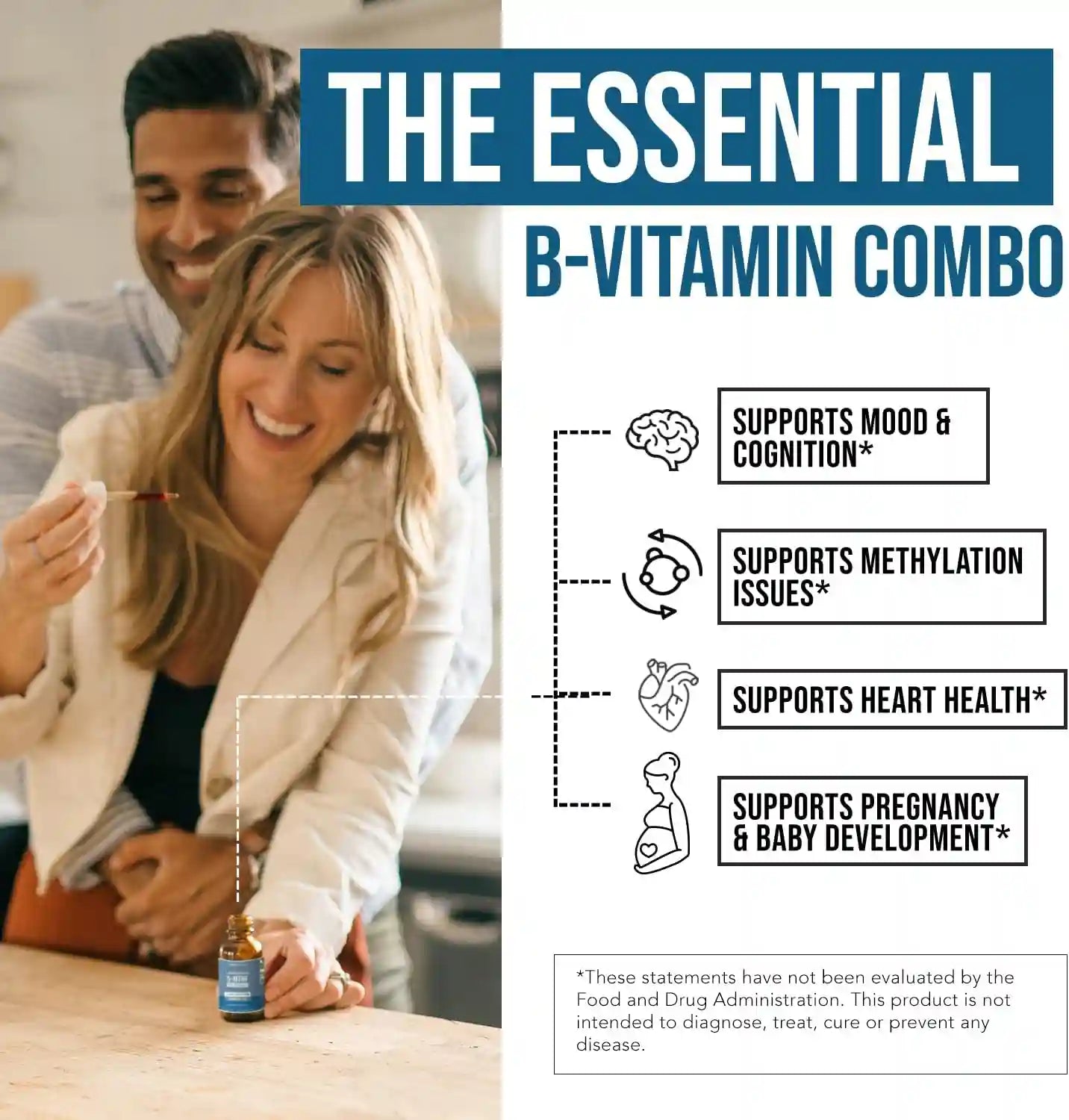 L-Methyl Folate 5-MTHF Dietary Drops – 15 mg Active Folate for Brain & Mood Support