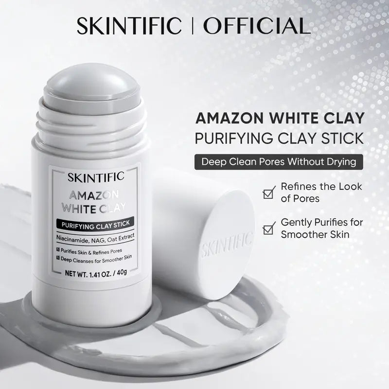 Clay Mask Stick – Volcanic Ash Mess-Free Application For Deep Pore Purifying & Blackhead Removal