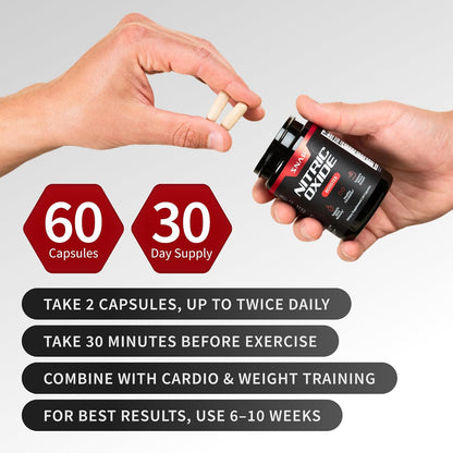 Supercharge Your Blood Flow for Ultimate Stamina and Muscle Pumps —— Nitric Oxide Booster for Men & Women