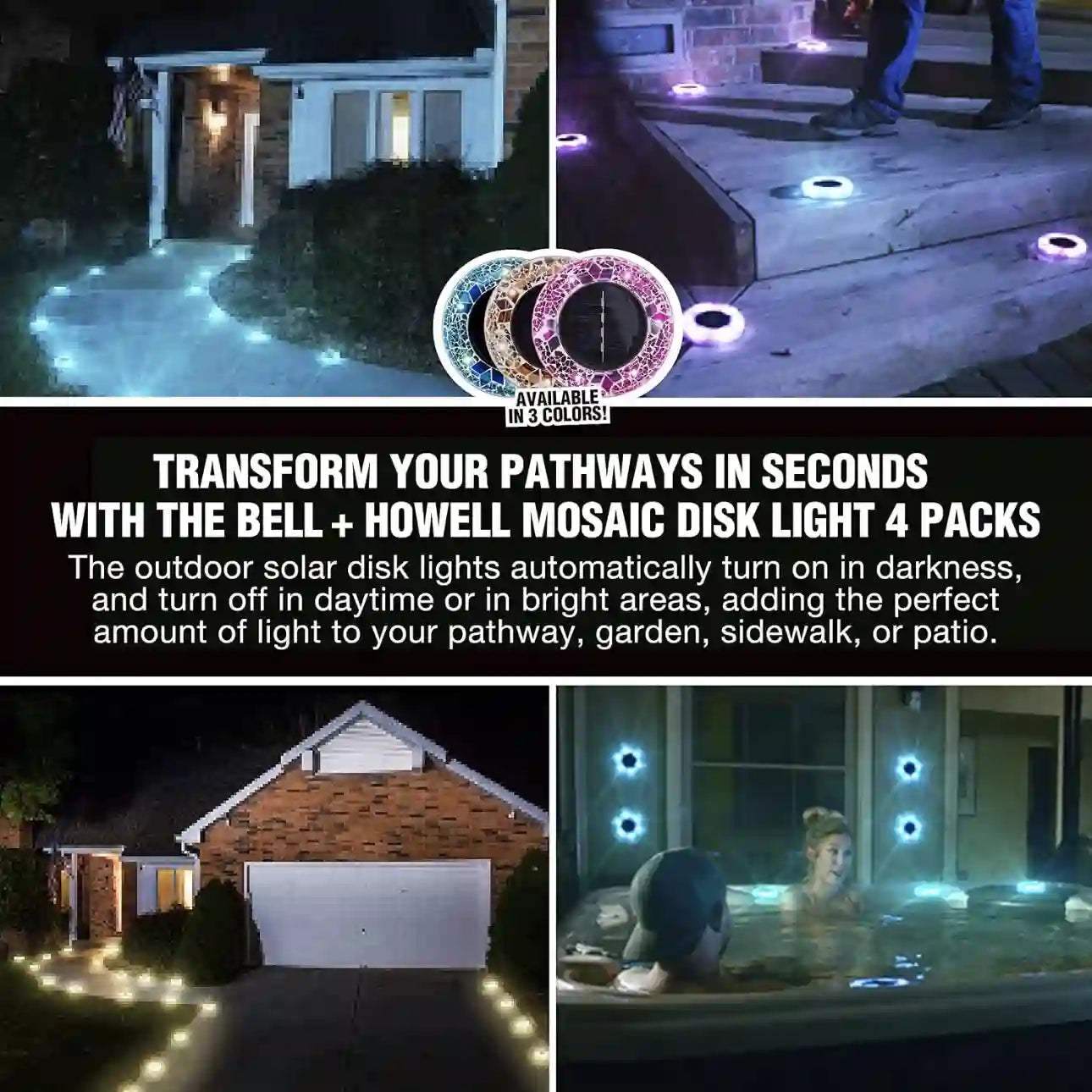 Mosaic Disk Lights – Solar Stained Glass For Stunning Garden Illumination