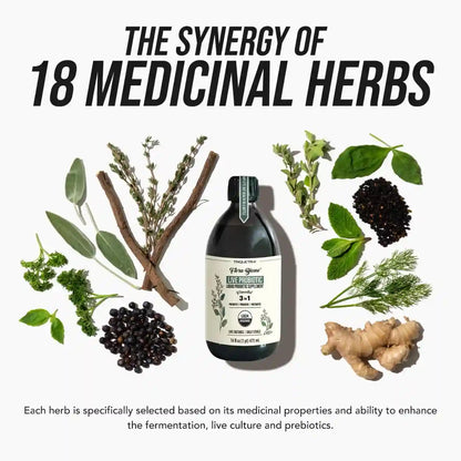 Liquid Microbiome Supplement – 3-in-1 Living Formula For Total Gut Health Restoration
