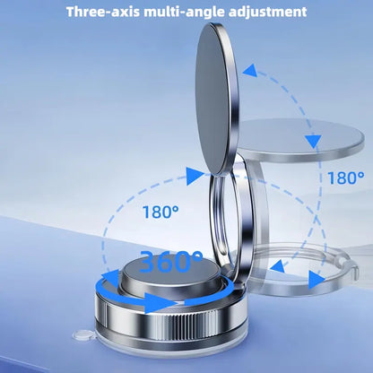 360° Adjustable Vacuum Magnetic Phone Holder – Snap, Lock & Stay Anywhere
