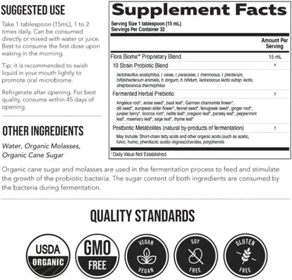 Liquid Microbiome Supplement – 3-in-1 Living Formula For Total Gut Health Restoration