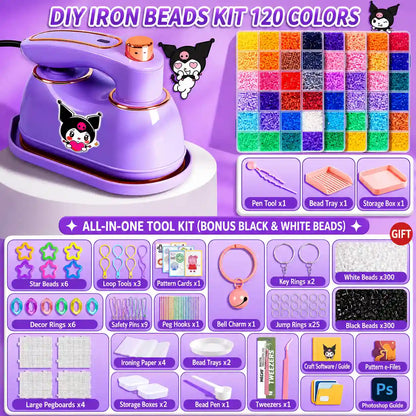 Fuse Beads Craft Kit – All-In-One Ironing Setup For Screen-Free Creative Fun