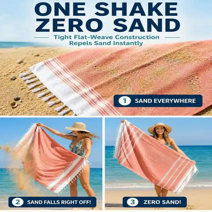 XL Beach Towel – Advanced Flat-Weave Tech For A Sand-Free, Quick-Dry Summer