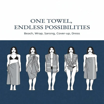XL Beach Towel – Advanced Flat-Weave Tech For A Sand-Free, Quick-Dry Summer