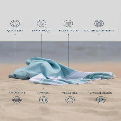 XL Beach Towel – Advanced Flat-Weave Tech For A Sand-Free, Quick-Dry Summer