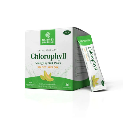 Extra Strength Chlorophyll Stick Packs for Daily Detox, Debloat & Freshness