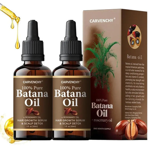 Batana Rosemary Oil - Grow Longer, Thicker & Stronger Hair Naturally
