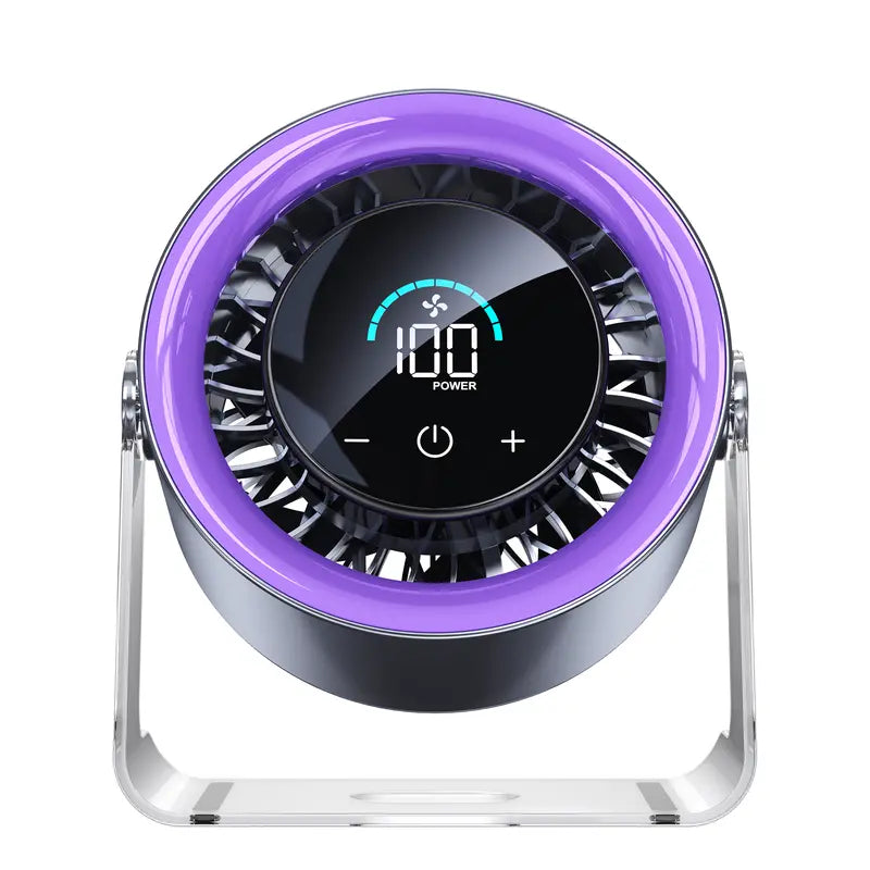 Portable Desk Fan – 100 Variable Speeds & Smart LED Display For Tailored Instant Cooling