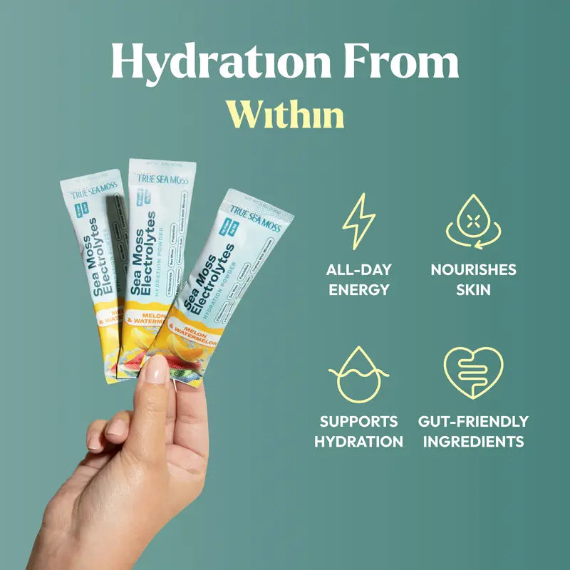 Electrolytes Powder Concentrate Packets – Wild Marine Mineral Infusion For Peak Instant Hydration