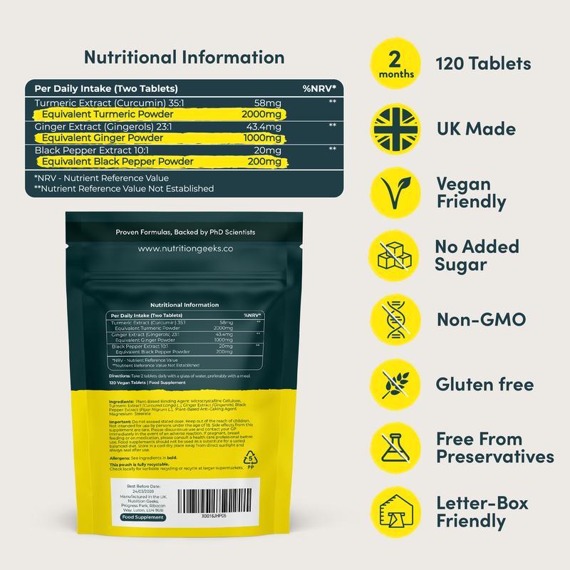 Turmeric Curcumin Complex – 95% Active Extract for Joint Comfort